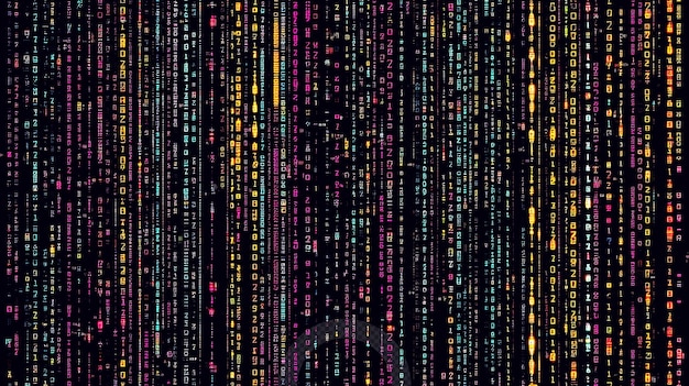 PSD digital rain matrix-kode
