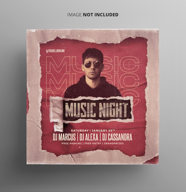 PSD dj flyer-musikmall