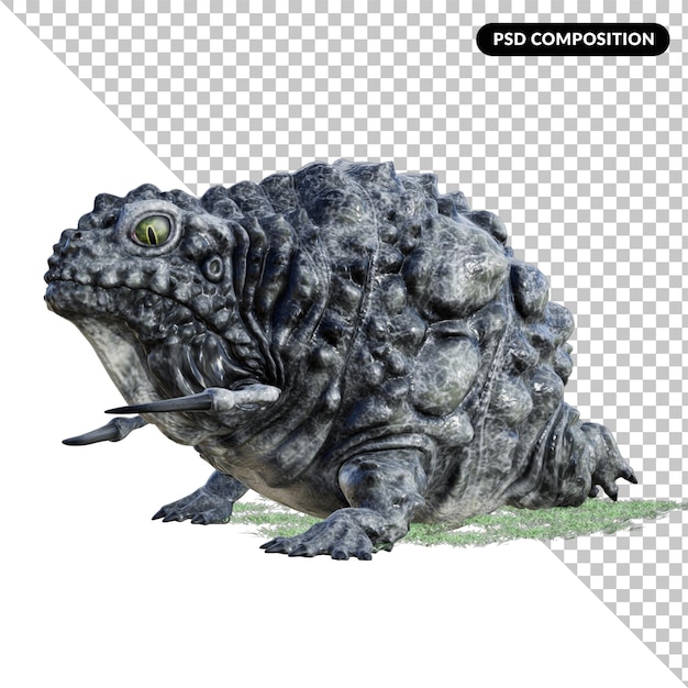 PSD dorpodon isolert 3d-rendering