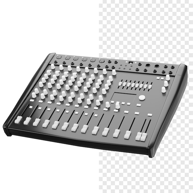 PSD equalizer 3d-illustration