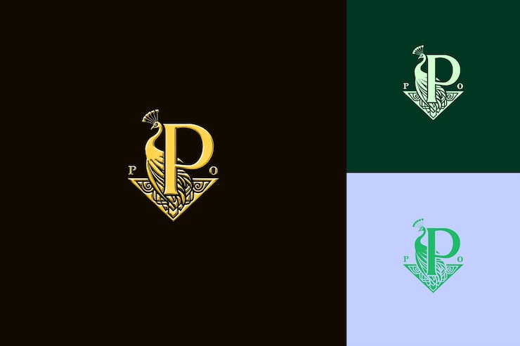 PSD et grønt og hvidt logo med ordene p p