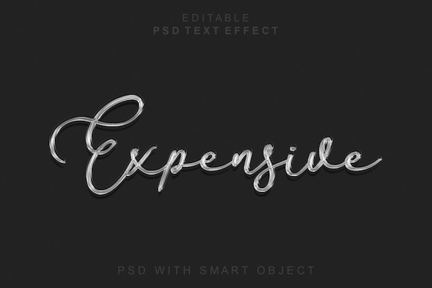PSD 昂貴的 3d 文字效果