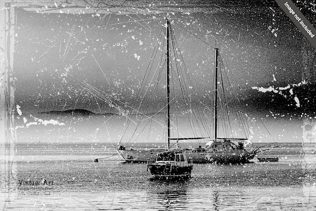 PSD faded vintage photo effect