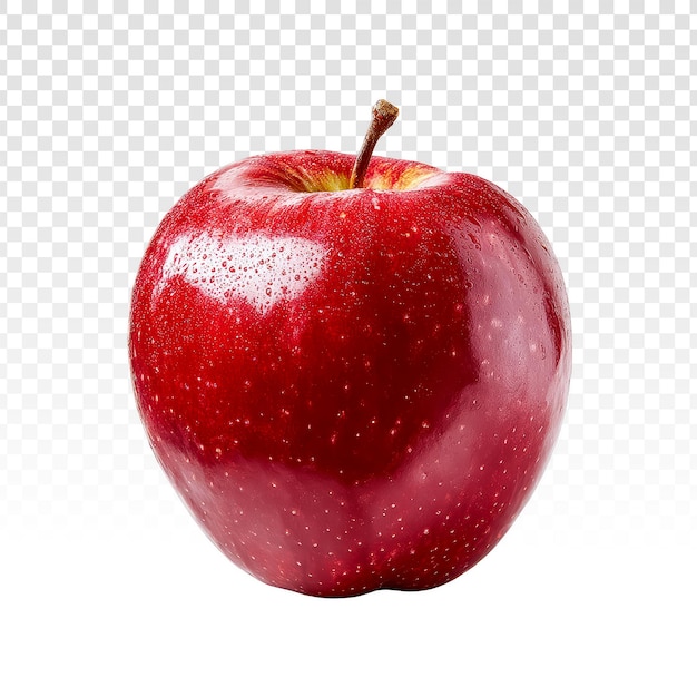 PSD färskt rött äpple isolerat