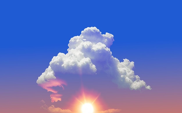 PSD fluffy cloud psd transparant