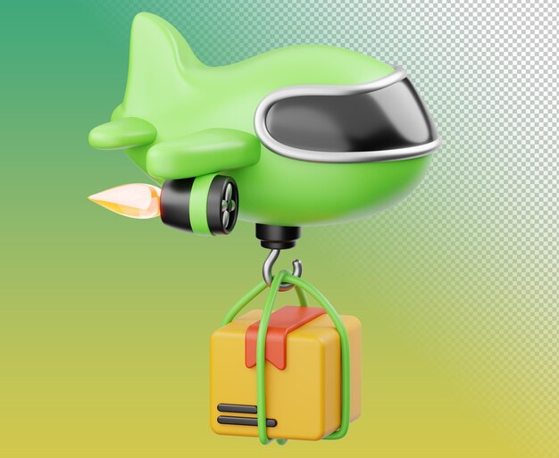 PSD flylevering 3d-illustration