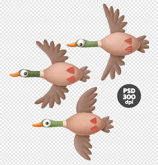 PSD flyvende ænder