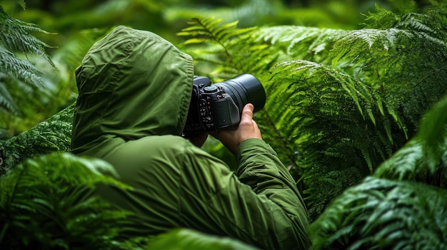 PSD fotograf i skogen