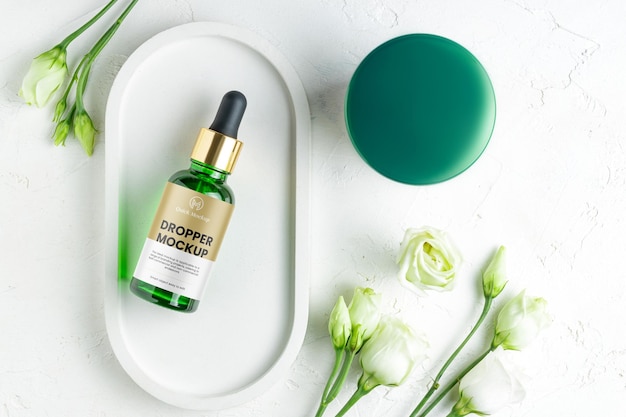 PSD foundation makeup flaskor mockup