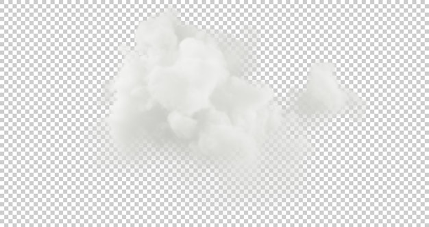 PSD fred moln explosionsformer utskurna bakgrunder 3d-rendering