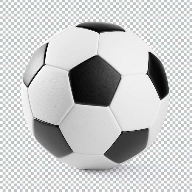 PSD futbol topu izole edilmiş 3d render