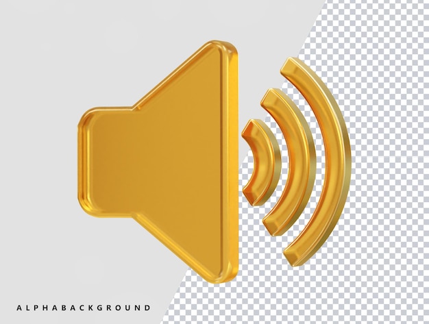 PSD geluid volume pictogram vector weergave