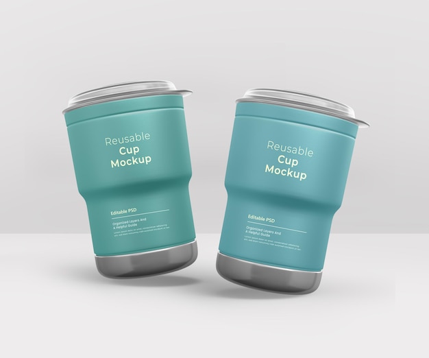 PSD genanvendelig kop-mockup