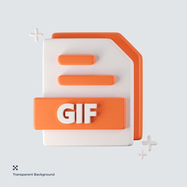 PSD gif-filformat 3d-ikon
