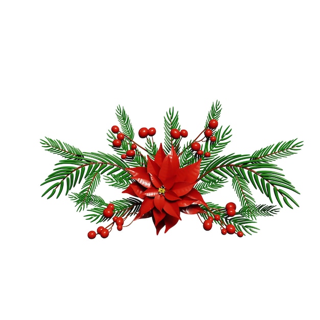 PSD glædelig jul 3d-rendering