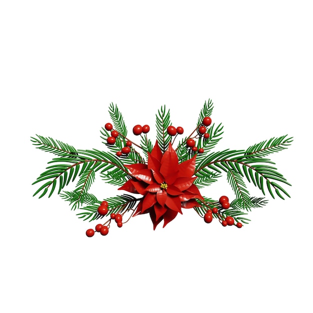 PSD glædelig jul 3d-rendering