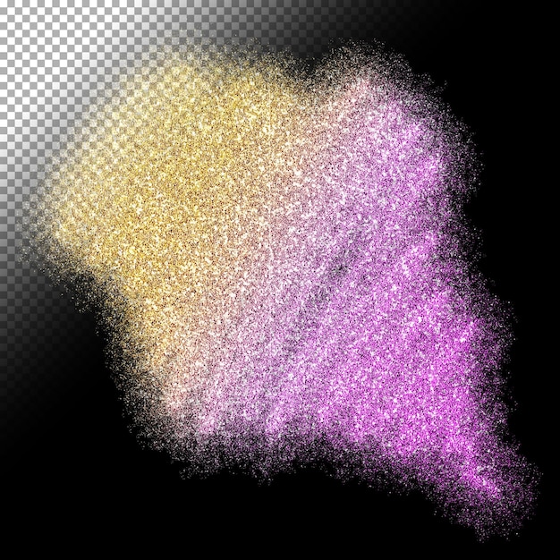 PSD glitterbaggrund på transparent baggrund