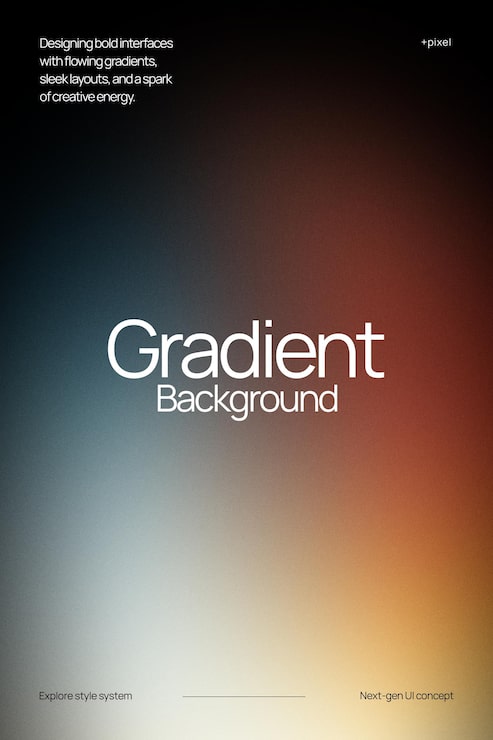 PSD gradient bakgrunnsdesignkonsept