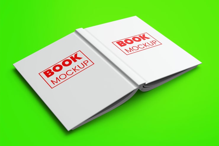 PSD gratis bog mockup skabelon