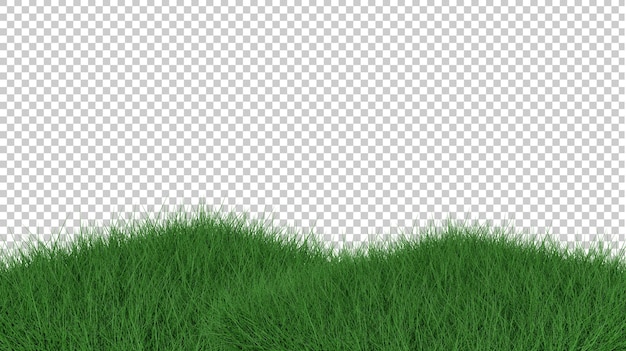 PSD gressutklipp 3d-rendering illustrasjon