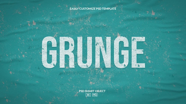 PSD grunge teksteffect