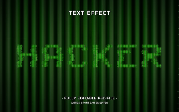 PSD hacker-teksteffect