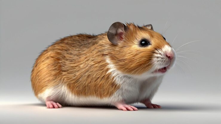 PSD hamster med transparent baggrund
