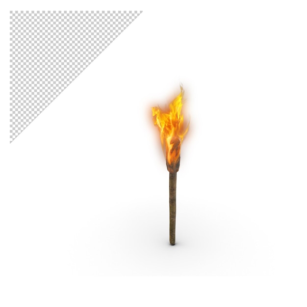 PSD håndfakkel png