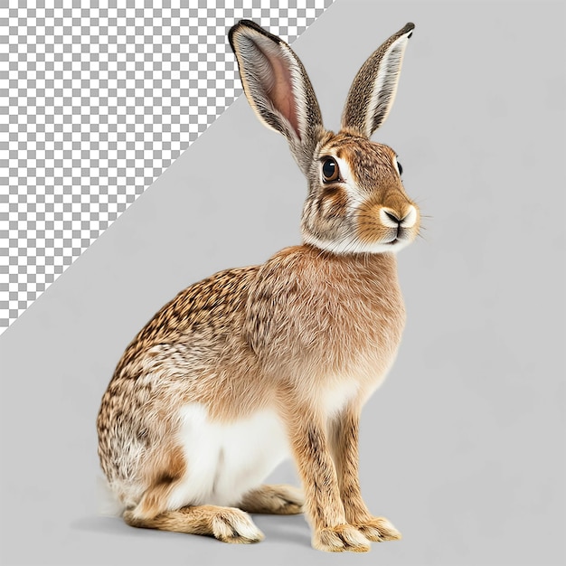 PSD hare dyr på transparent baggrund
