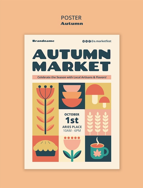 PSD herfstmarktposter