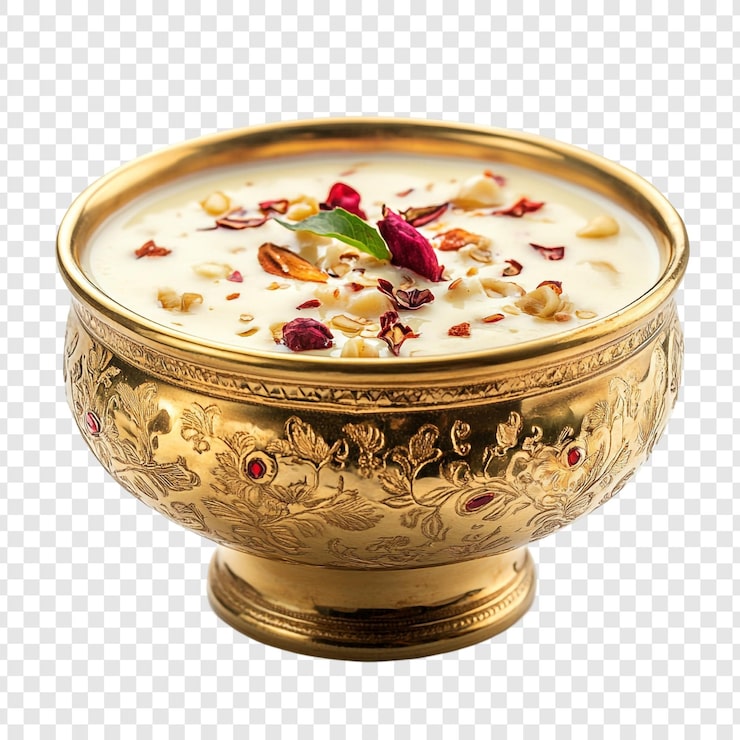 PSD herkullinen kheer kultaisessa kulhossa