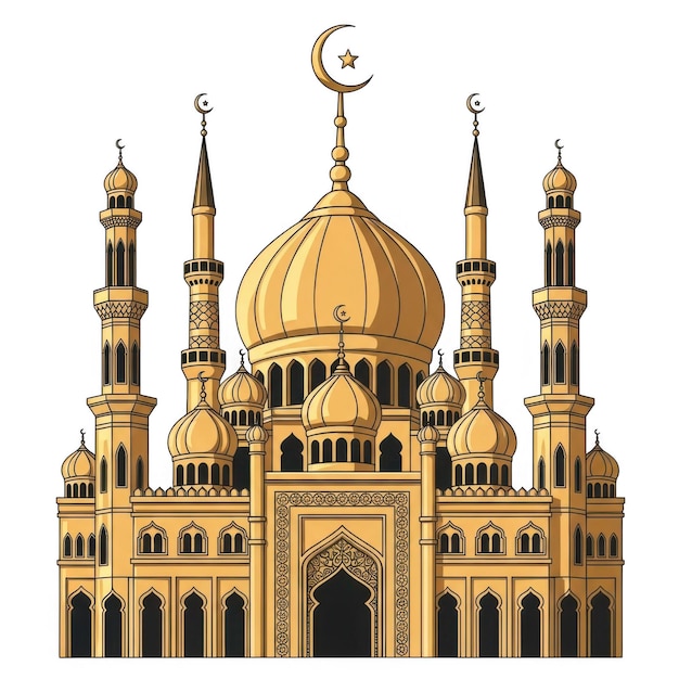 PSD hilalli resimli cami