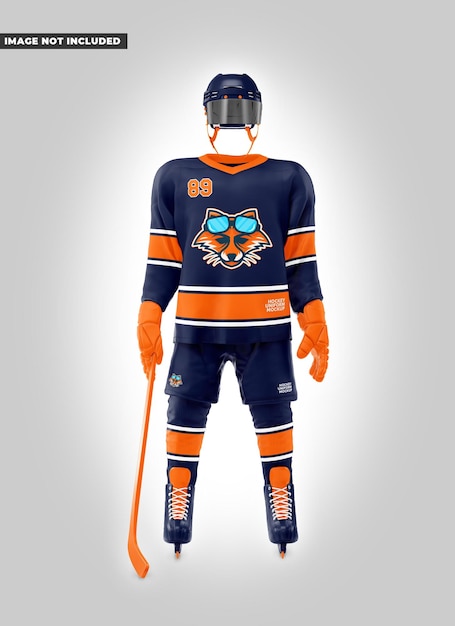 PSD hockeyuniform mockup - framifrån