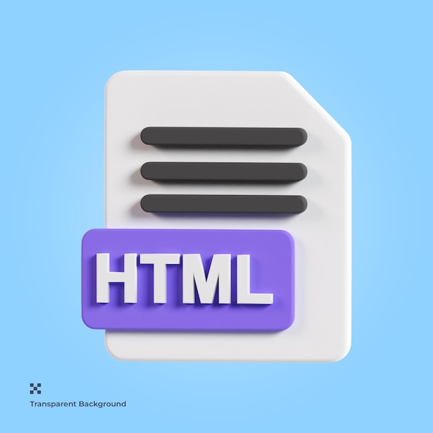 PSD html 3d значок
