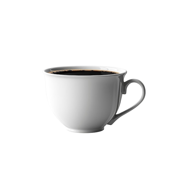 PSD hvid kaffekop med sort kaffe