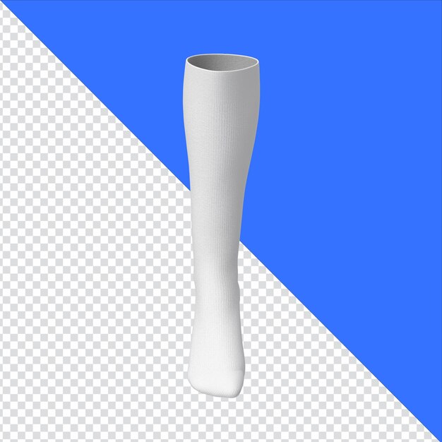 PSD hvid knæstrømpe mockup