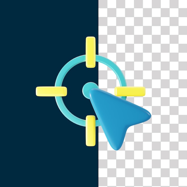 PSD icon van de 3d-cursor