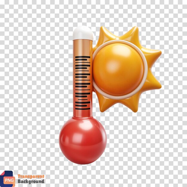 PSD icon van de zomerthermometer