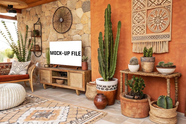 PSD industrielt loft-stil stue