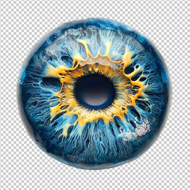 PSD iris på transparent bakgrund