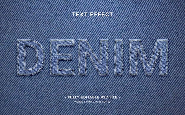 PSD jeans og denim teksteffekt