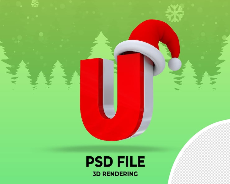 PSD juletekst az 3d