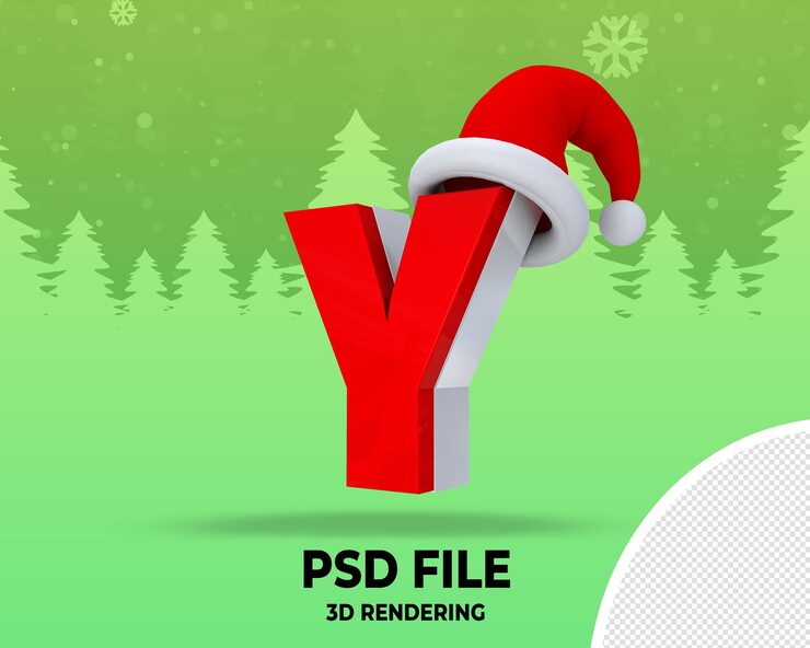 PSD juletekst az 3d