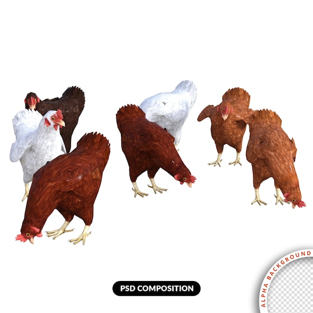 PSD kip 3d-rendering premium psd