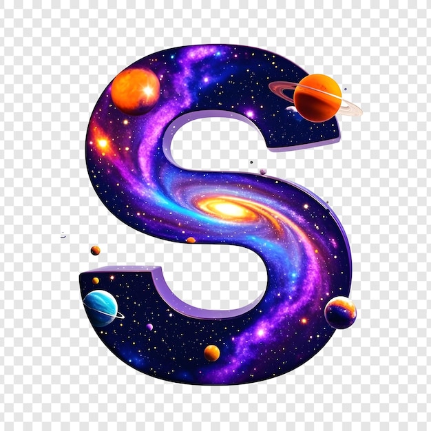 PSD kosmisk bokstaven s