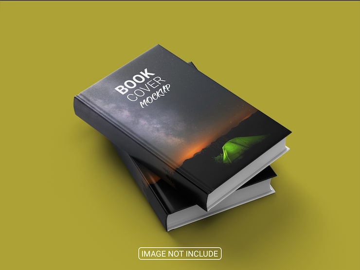 PSD kreativ hardback bog mockup isoleret