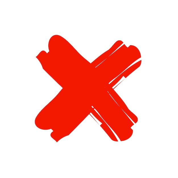 PSD krydsmærke isoleret