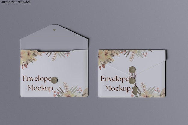 PSD kuvert-mockup