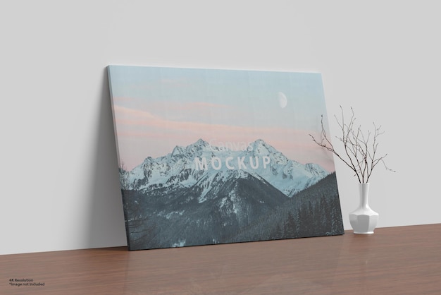 PSD lærreds-mockup