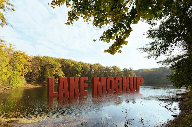 PSD landschapsmodel met uitzicht op de natuur
